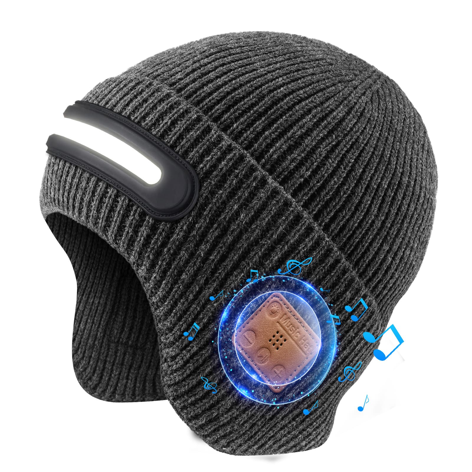 TK new and unique product supply Amazon cross-border European and American LED lighting luminous hat Bluetooth music hat new style 1