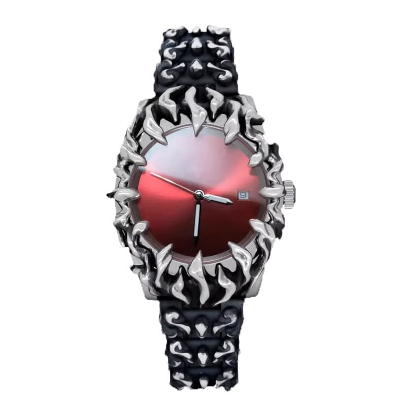 Carefully selected niche original alabaster style retro y2k high-end men's watch special-shaped claw bead mesh watch 6