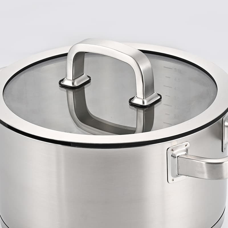 304 stainless steel pot set, household large-capacity soup pot, non-stick pan, outdoor picnic tableware set 5
