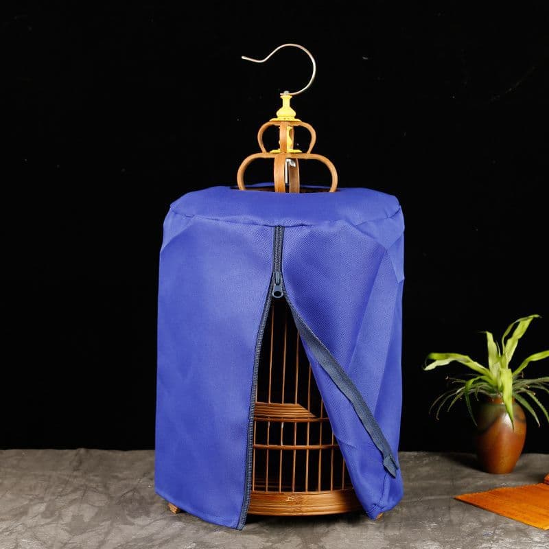 New Purple Bamboo Round Cage Jade Birdcage Linen Cage Oriole Cage Hibiscus Birdcage Pearl Canary Birdcage Golden Blue Birdcage 6