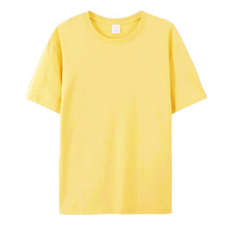 Pure cotton t-shirt custom pattern logo advertising shirt work clothes 210g round neck foreign trade cross-border light plate custom wholesale 8