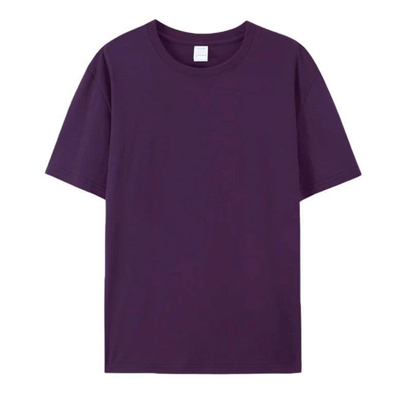 Pure cotton t-shirt custom pattern logo advertising shirt work clothes 210g round neck foreign trade cross-border light plate custom wholesale 10