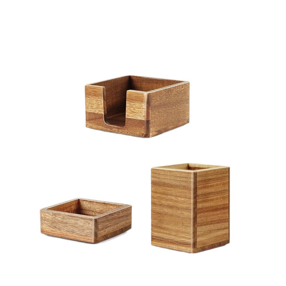 Wooden desk storage rack, book holder, gel pen organizer, desktop memo note holder, pen holder 6