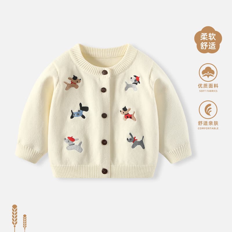 Baby coats spring and autumn boys sweaters knitted cardigans baby spring clothes children's spring clothes woolen red tops 9