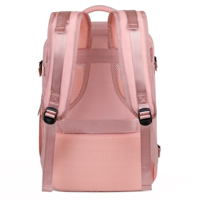 New business trendy laptop bag, large capacity travel bag, multi-layer double zipper casual backpack 4