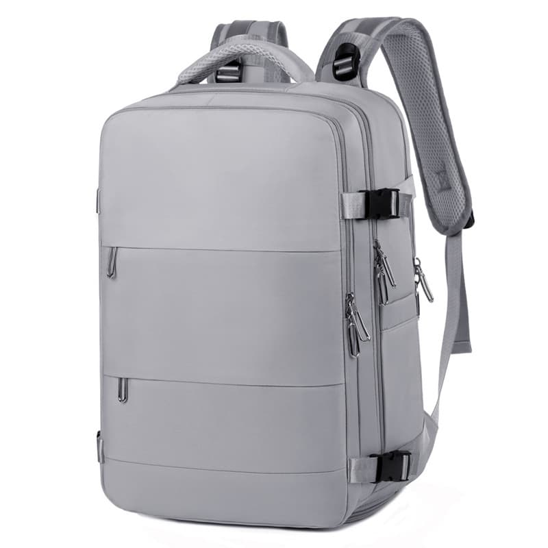 New business trendy laptop bag, large capacity travel bag, multi-layer double zipper casual backpack 10