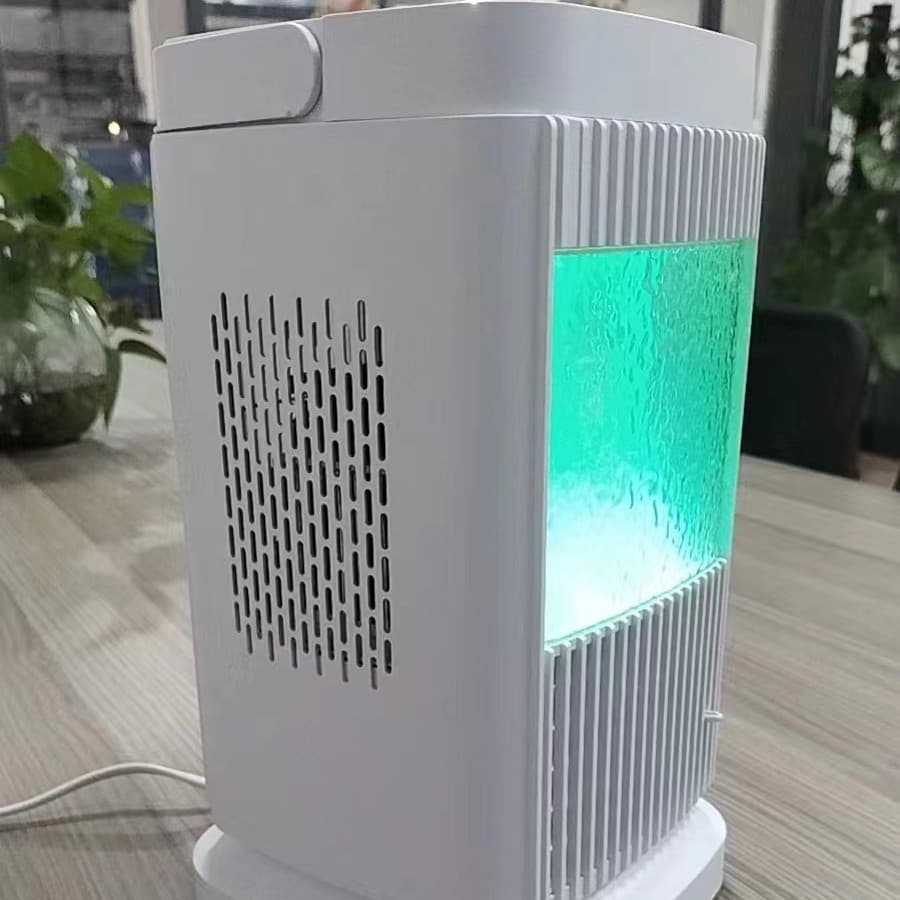 Household mini desktop air cooler fan semiconductor refrigeration air conditioner portable large air cooling fan electric fan 4