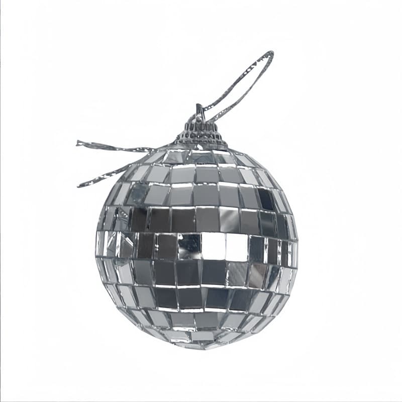 Jiazheng silver glass mirror ball DISCO KTV laser reflective ball cake Christmas pendant foam decorative ball 5