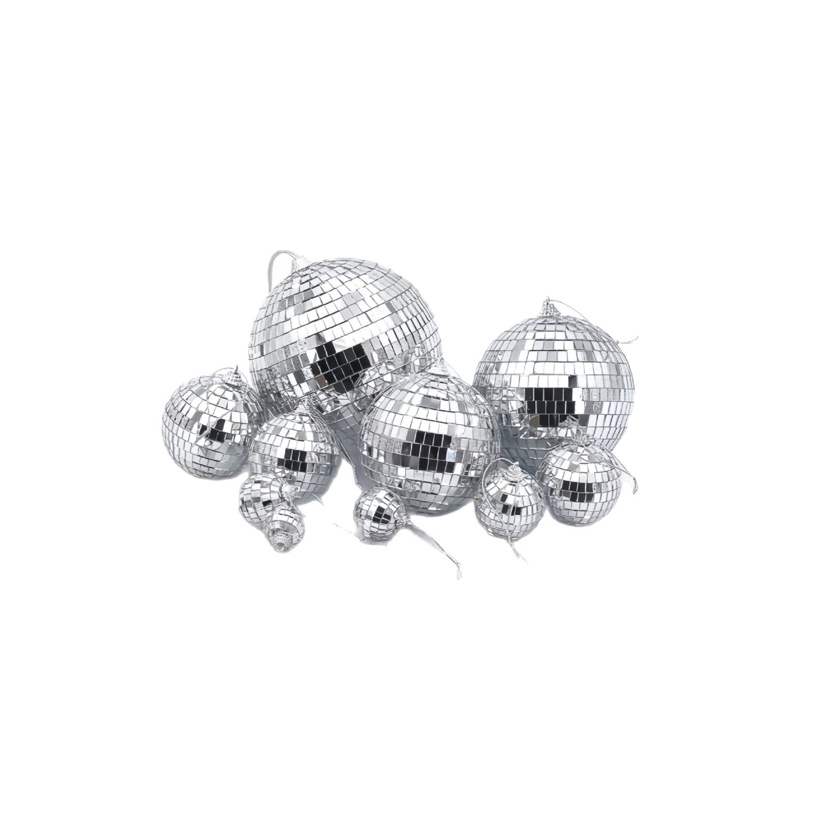 Jiazheng silver glass mirror ball DISCO KTV laser reflective ball cake Christmas pendant foam decorative ball 6