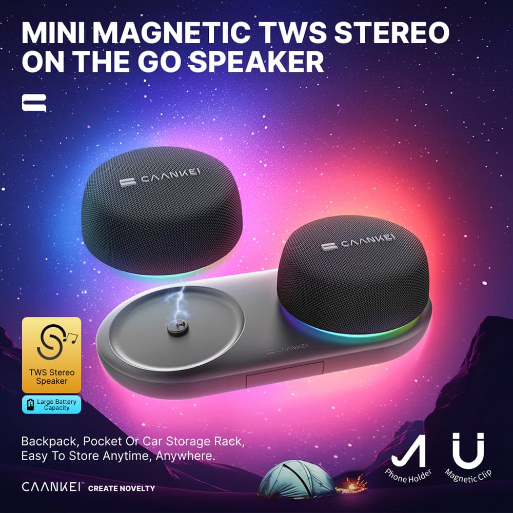 Cross-border Wireless Bluetooth Speaker Subwoofer with Base Portable Desktop Speaker High Volume Magnetic Mini Speaker 2