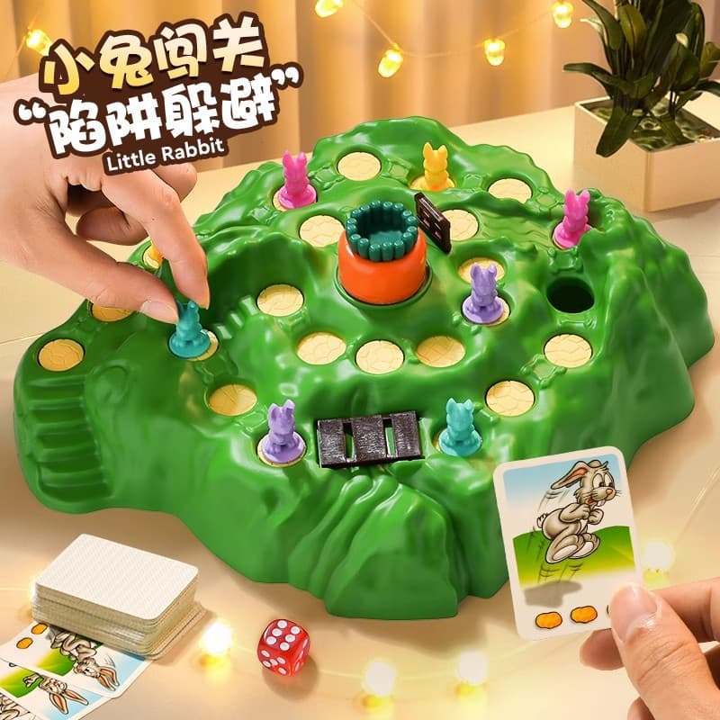 Douyin Rabbit Trap Children's Double Battle Toy Internet Celebrity Board Game Male Parent-Child Interactive Puzzle Breakthrough Game 1