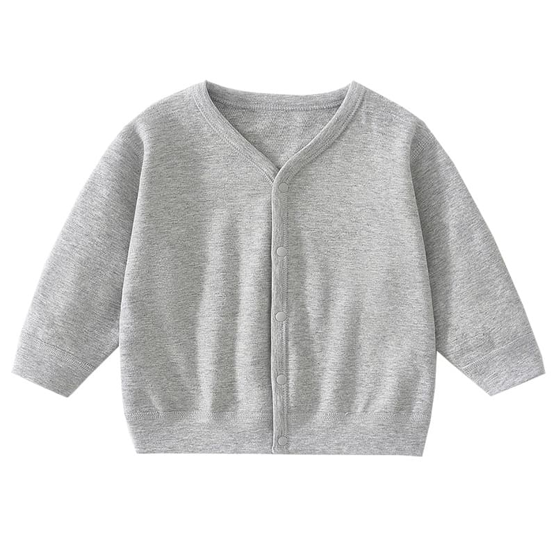 Baby early autumn V-neck pure cotton top baby clothes boys and girls spring and autumn sweater jacket Anyang a category children's clothing autumn 6