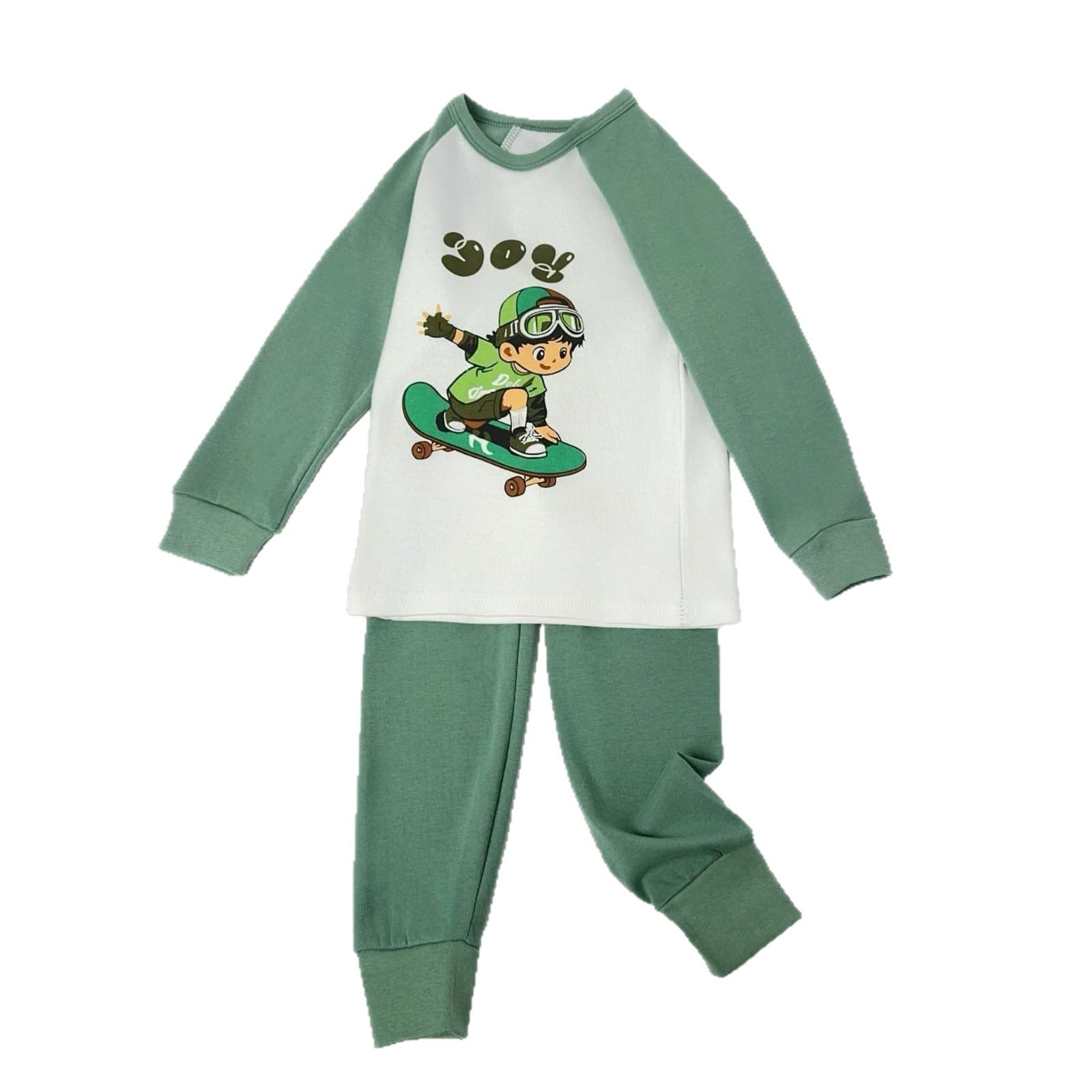Boys' autumn clothes, long johns, pure cotton underwear sets, teenagers and older children's shirts and underwear, children's pajamas, girls' cotton sweaters 6