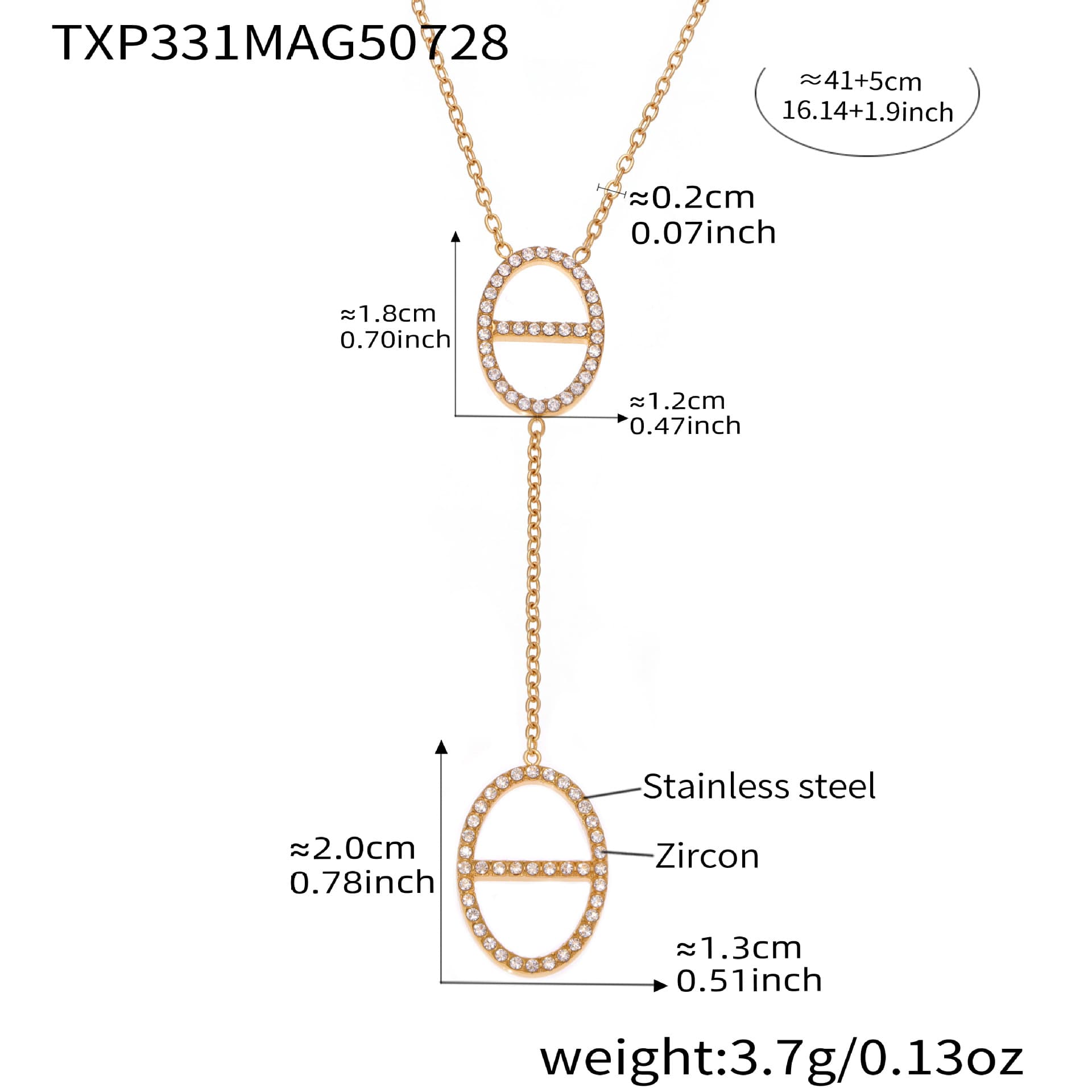 Omac High Version Japanese Zircon Pig Nose Tassel Necklace Earrings Ring Light Luxurious Temperament Jewelry Set 7