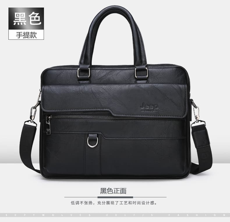 Cross-border men's handbag, business commuter bag, briefcase, large-capacity computer shoulder bag, multi-functional cross-body backpack 8