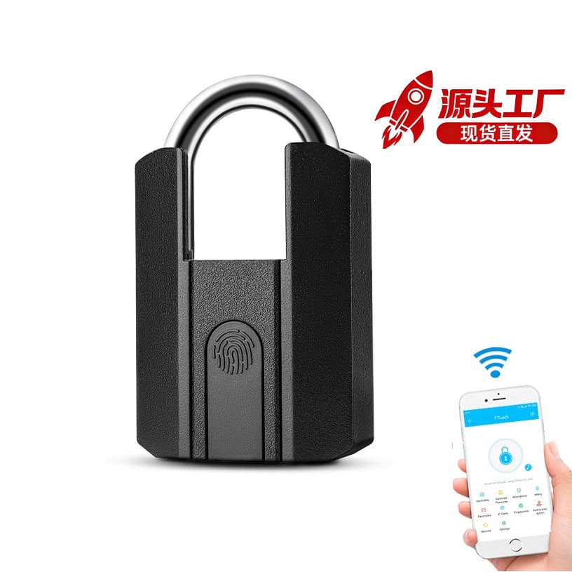 IP67 outdoor smart padlock/cross-border smart TTLOCK Bluetooth fingerprint electronic lock remote unlocking 1