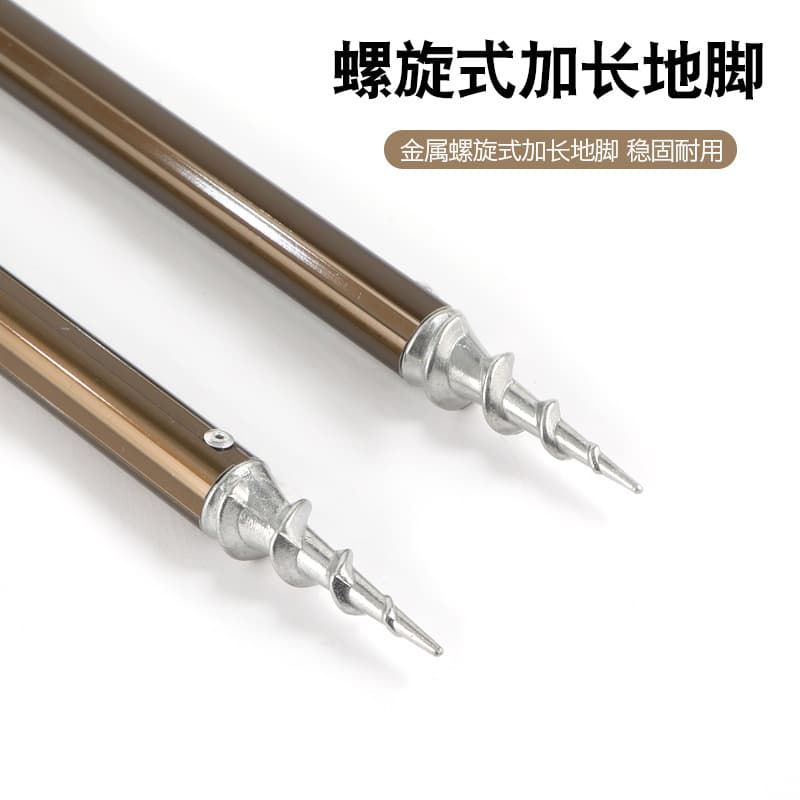 Wholesale fishing ground pole retractable fishing net pole freely adjustable and rotatable ground spear rod fishing gear 3