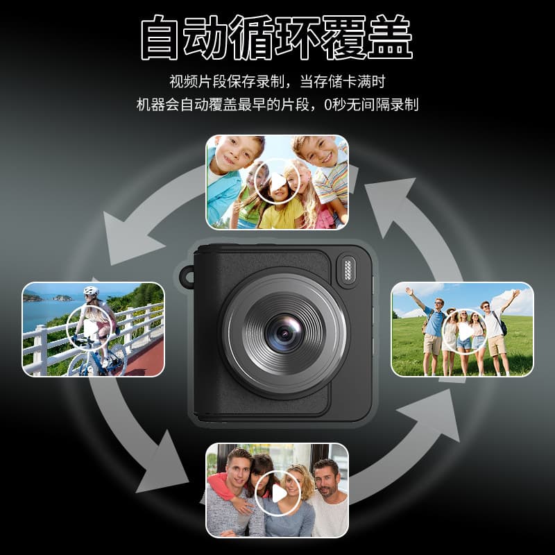 Supply of retro camera gopro thumb action camera 1080p with screen children's small camera taking pictures girls gifts 4