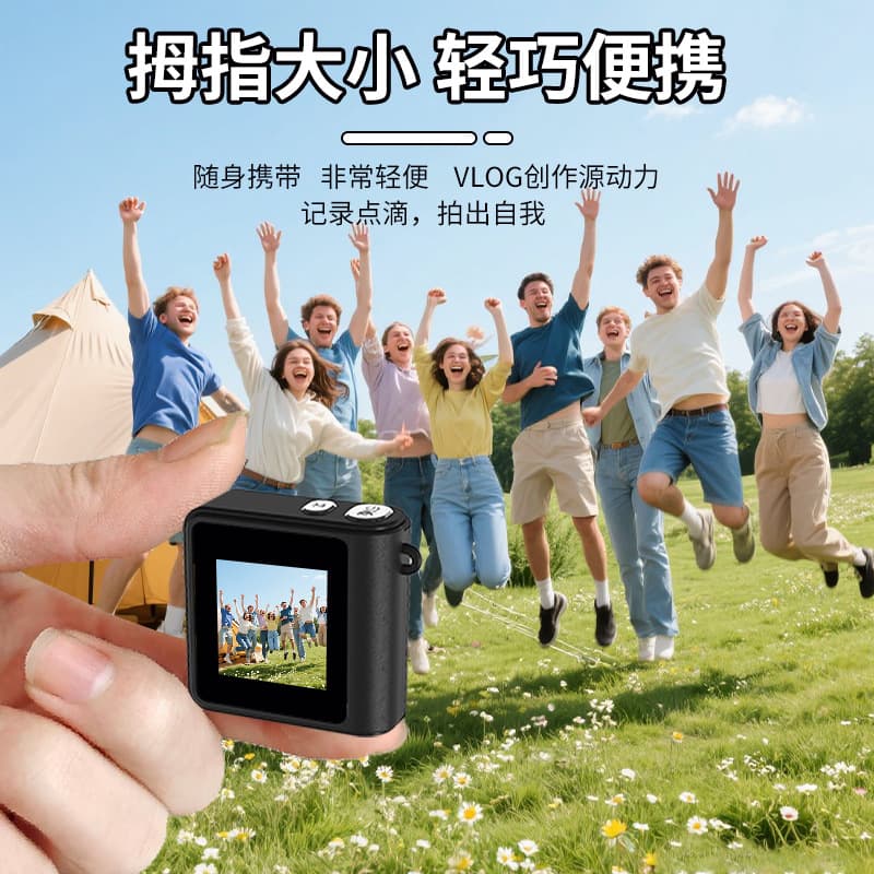 Supply of retro camera gopro thumb action camera 1080p with screen children's small camera taking pictures girls gifts 5