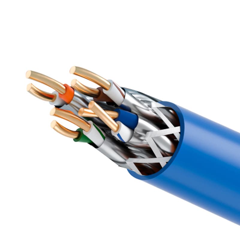 Industrial network cables, high temperature resistant double shielding engineering, six categories of flame retardant, low smoke, high temperature resistant network twisted pair cable customization 5