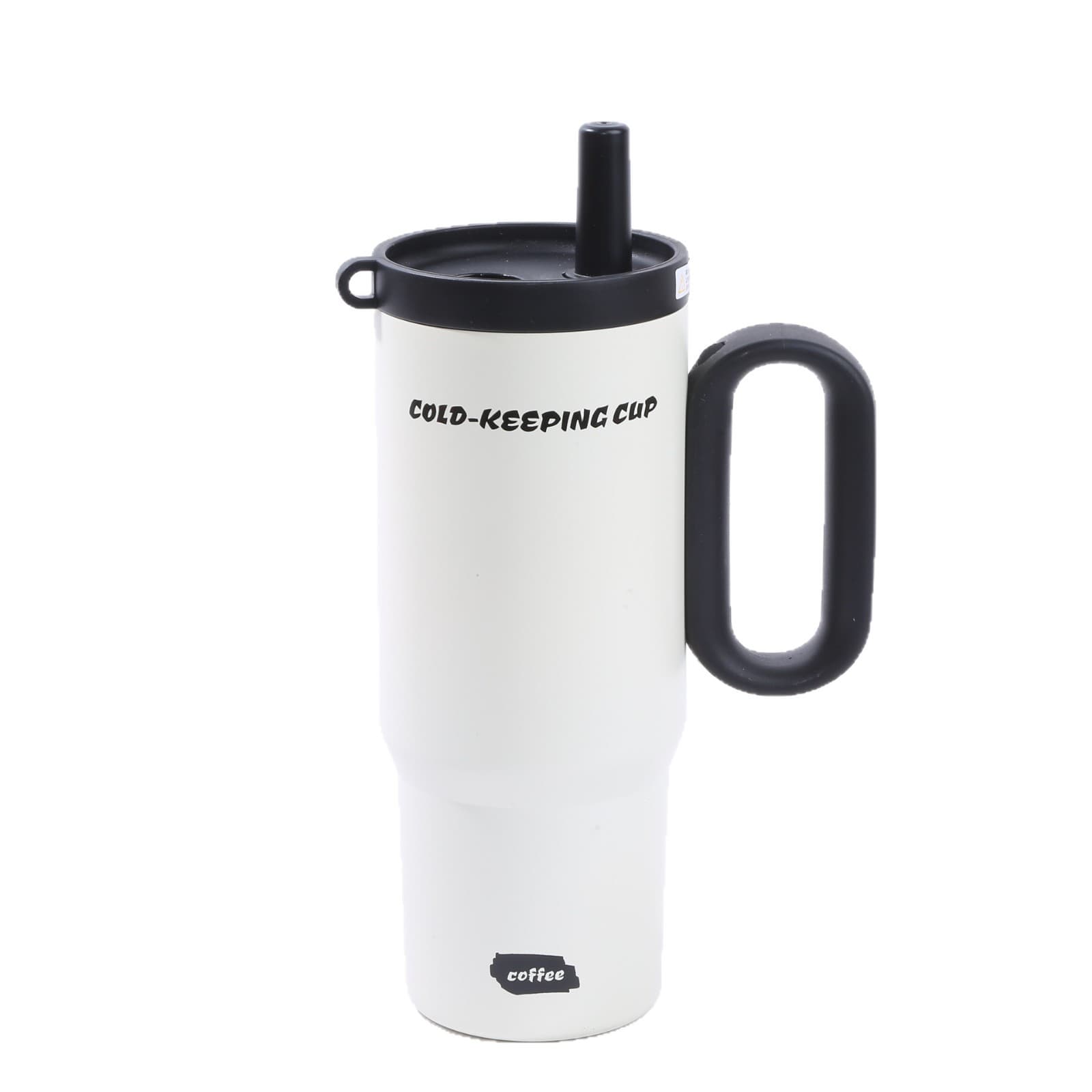 316 Stainless Steel Insulated Cup Large Capacity Big Mac Car Cup Ice Cup Car Portable Handle Straw Cup 6