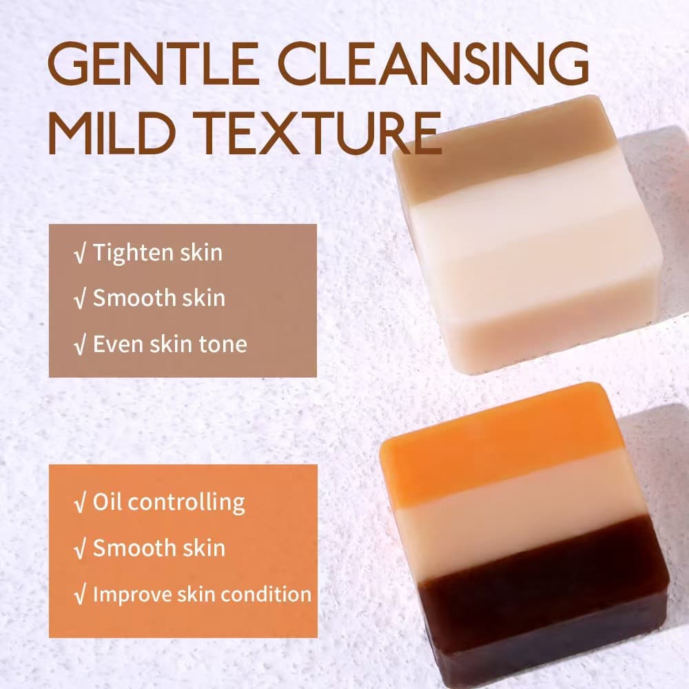 Three-color essential oil soap 100g handmade plant-based glycerin soap bar cleansing goat milk oatmeal soap 3