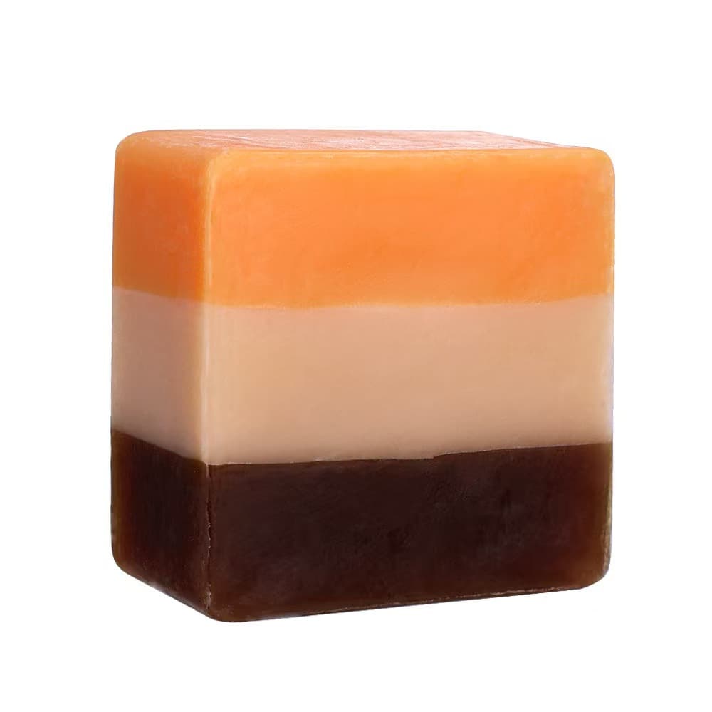 Three-color essential oil soap 100g handmade plant-based glycerin soap bar cleansing goat milk oatmeal soap 7