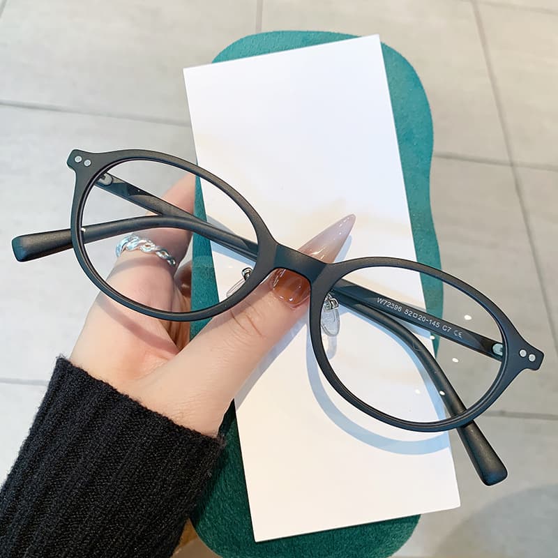 New nerdy oval frame high-end glasses for women with myopia, can be equipped with ultra-light small frame eye frames for men with small faces 5
