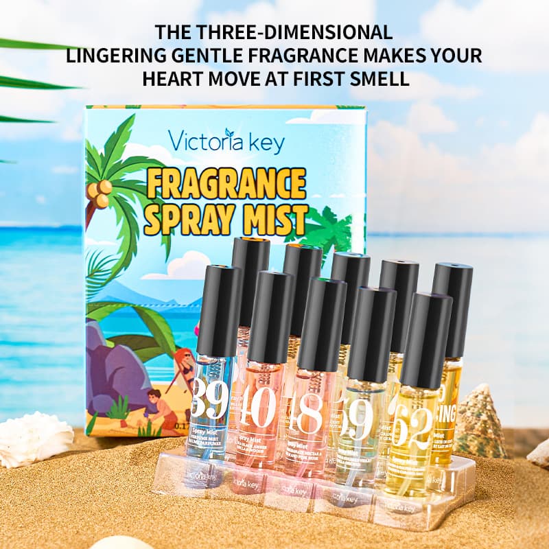 Cross-border Brazilian beach digital perfume set alcohol-free body and hair women's fragrance spray Xiyin Amazon 3