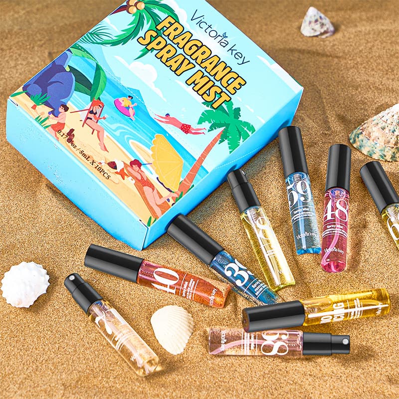 Cross-border Brazilian beach digital perfume set alcohol-free body and hair women's fragrance spray Xiyin Amazon 7