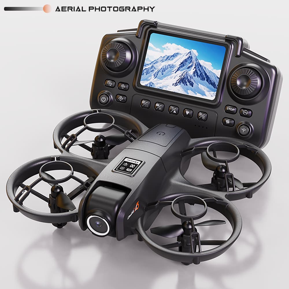 YL3 mini quadcopter with screen aerial photography high-definition dual-camera drone optical flow positioning remote control aircraft toy 1