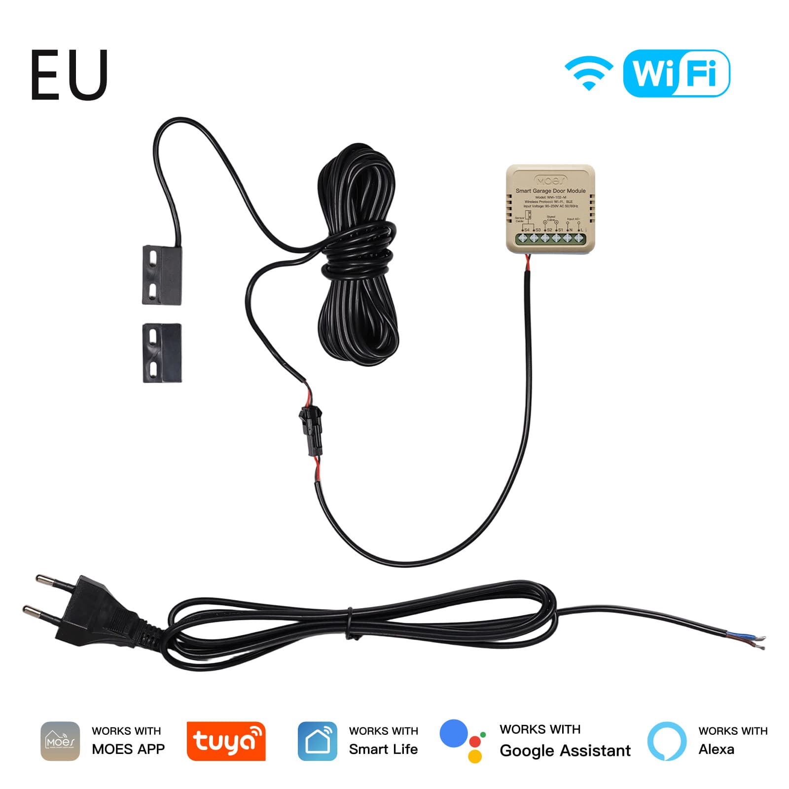 Tuya Smart Home WiFi Garage Door Switch App Timing Alexa Voice Control Smart Switch 7