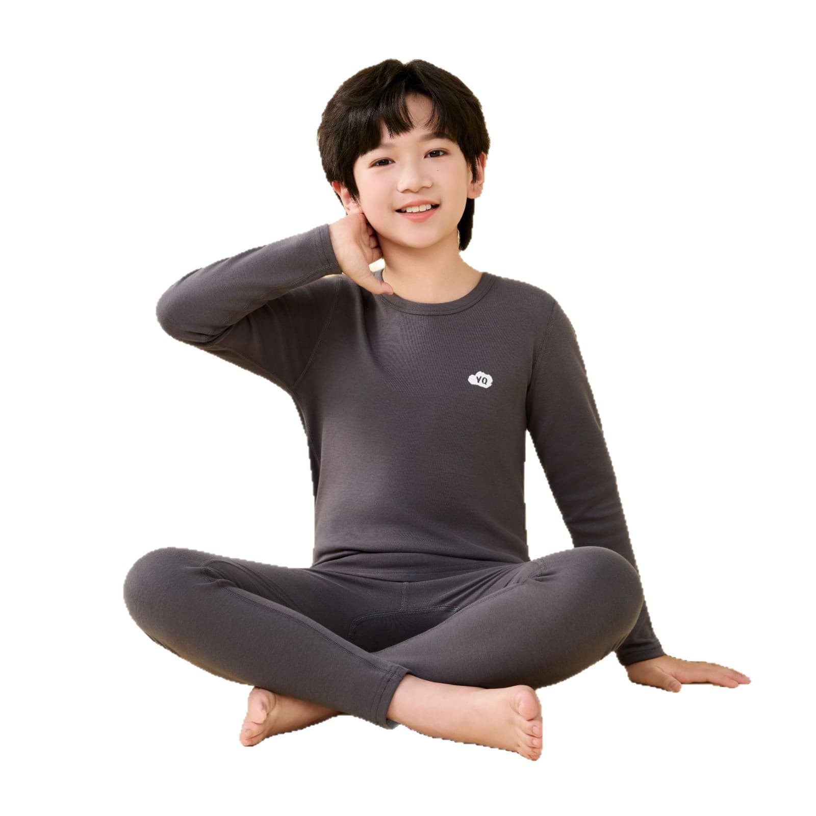 Youth underwear set pure cotton 10A antibacterial children's autumn clothes and long pants for middle-aged girls thin pajamas inner set 6