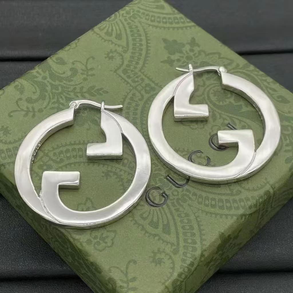 2025 Gujia new fashion trend classic European and American ins style high version temperament personality versatile earrings earrings 7