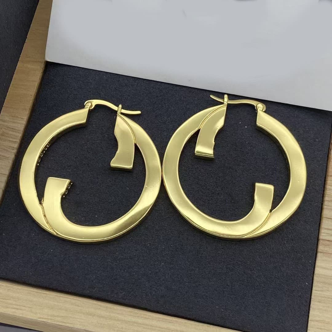 2025 Gujia new fashion trend classic European and American ins style high version temperament personality versatile earrings earrings
