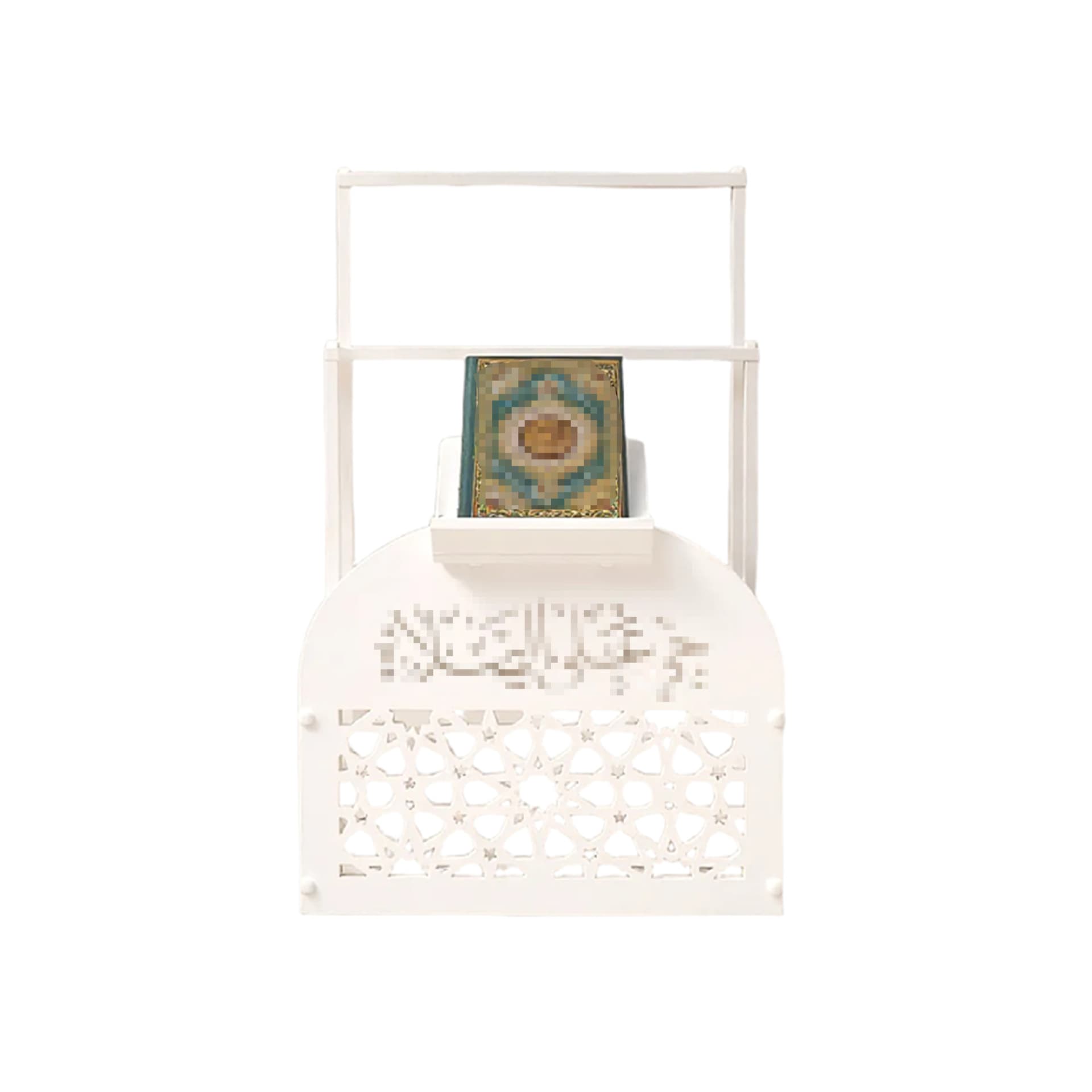 Cross-border hot-selling Middle Eastern bookshelf, carpet and towel storage rack, carved pattern handicraft prayer rack 8