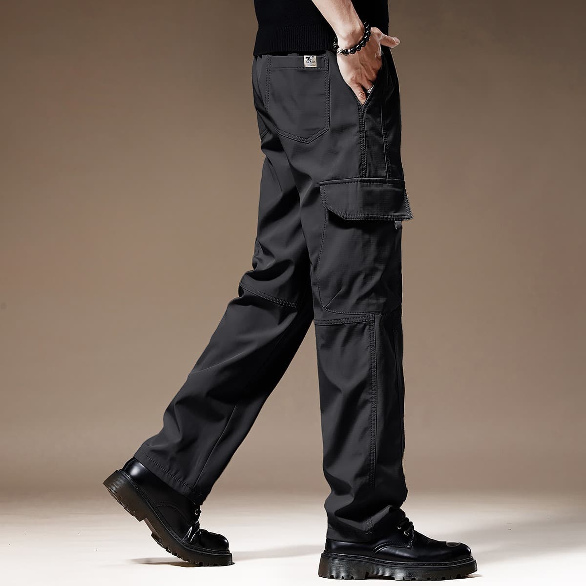 Pants men's three-proof workwear casual pants men's straight pants large size storm pants loose and versatile multi-pocket long pants 9