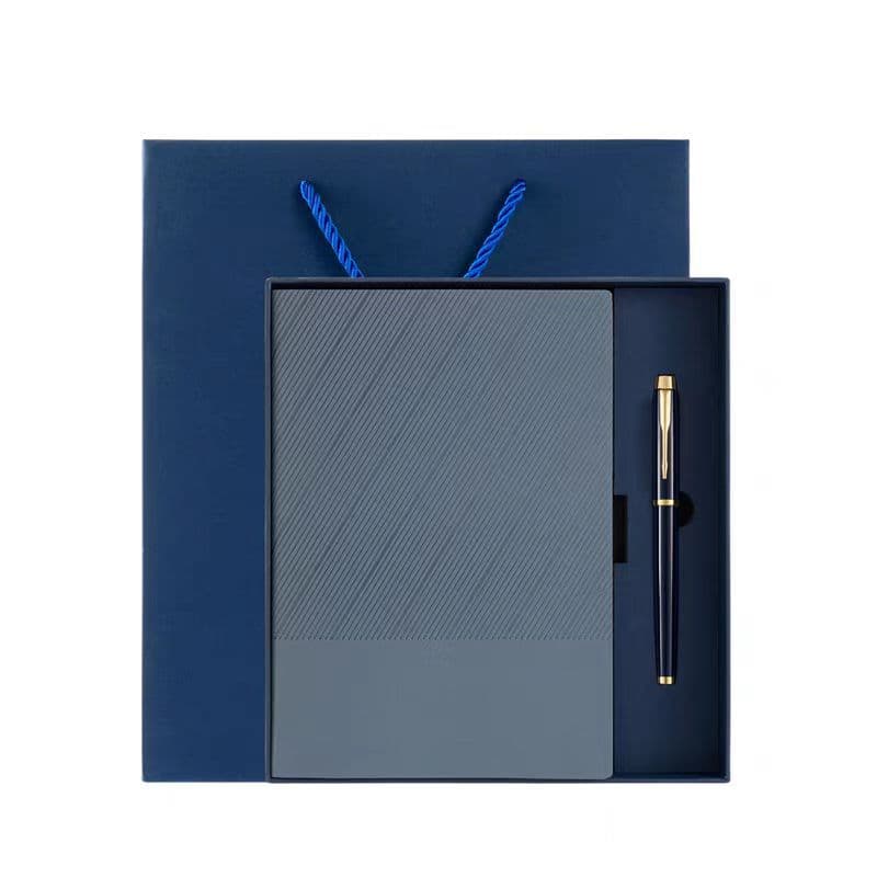 Business a5 notebook gift box set customized logo twill notepad thermos cup gift box school company gift 7