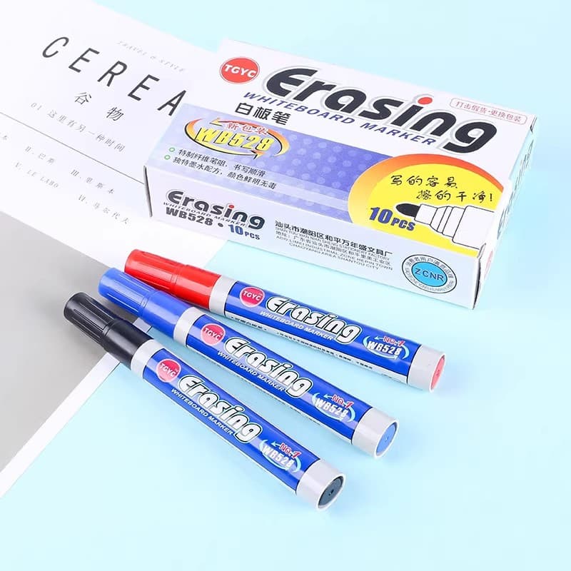 Genuine whiteboard pen WB-528 whiteboard pen/erasable whiteboard pen safe and non-toxic water-based marker pen 5