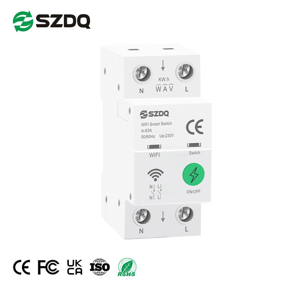 WIFI smart circuit breaker mobile phone remote control switch single-phase air conditioner Tuya APP voice control smart home 6