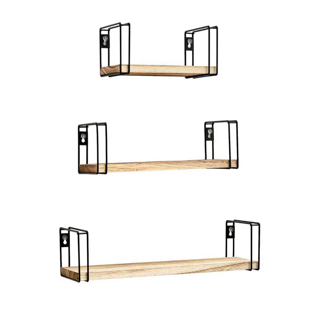 Nordic iron art rack creative wall storage rack wall hanging simple wall decoration bookshelf multi-layer organizing shelf 6