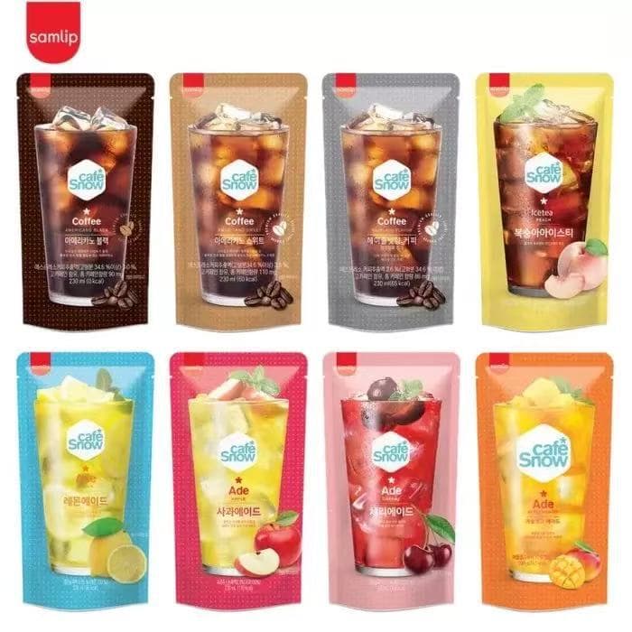 South Korea imported samlip Sanli black American coffee drink 230ml ready-to-drink bagged drink black tea hazelnut 5