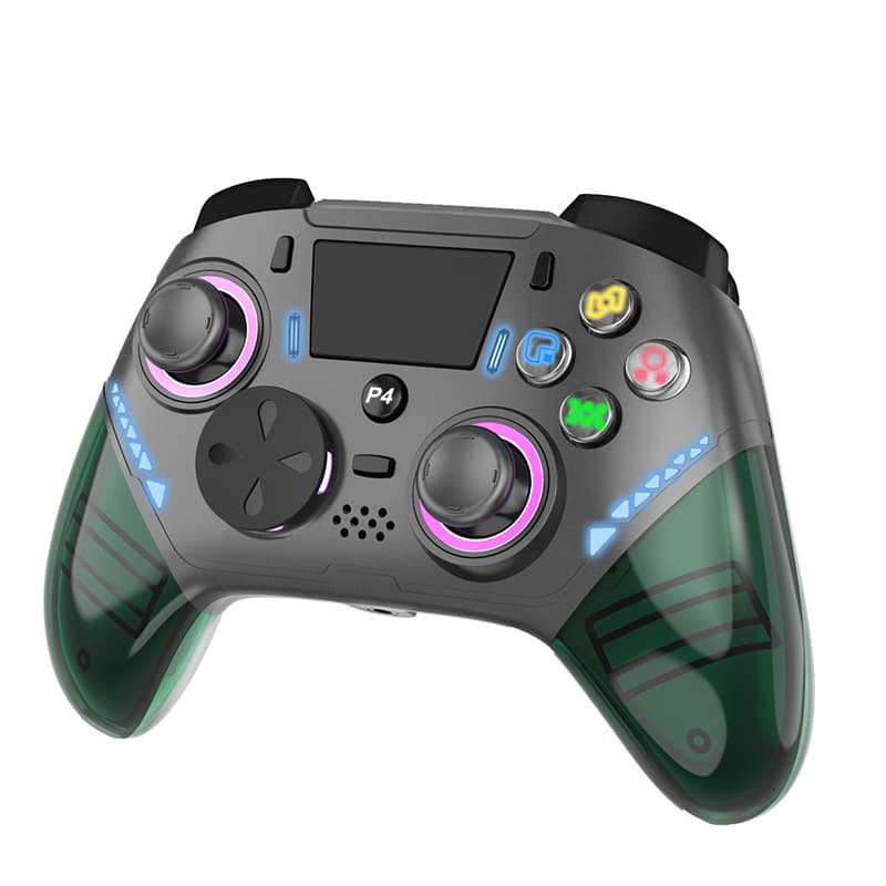 Manufacturer PS4 controller RGB light dual vibration burst back button wireless Bluetooth controller PCsteam game controller 6