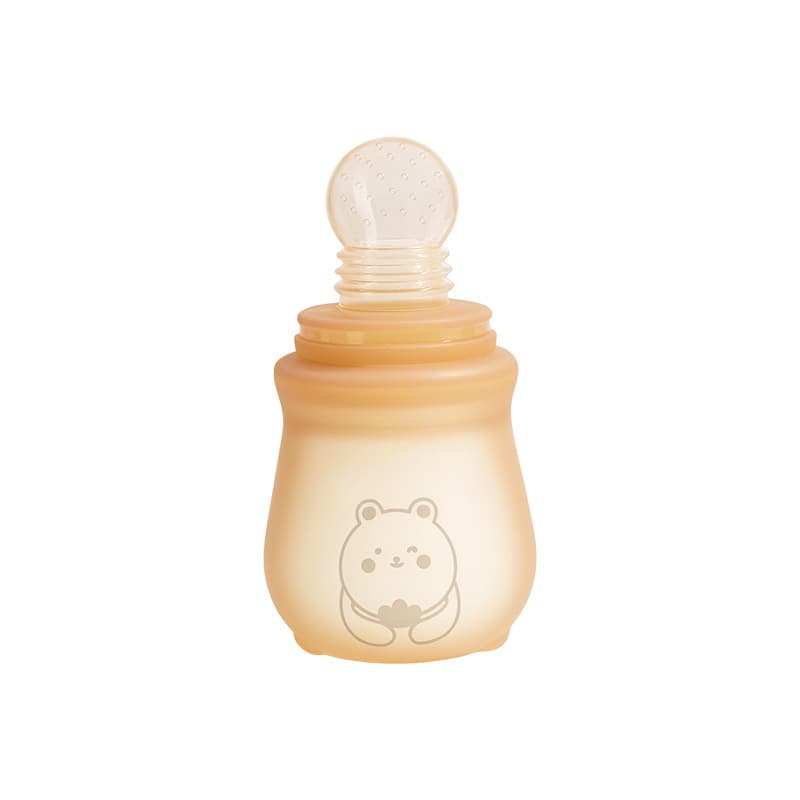 One-click squeezing feeding spoon three-in-one multi-functional baby food artifact feeder bite bite medicine feeder 6