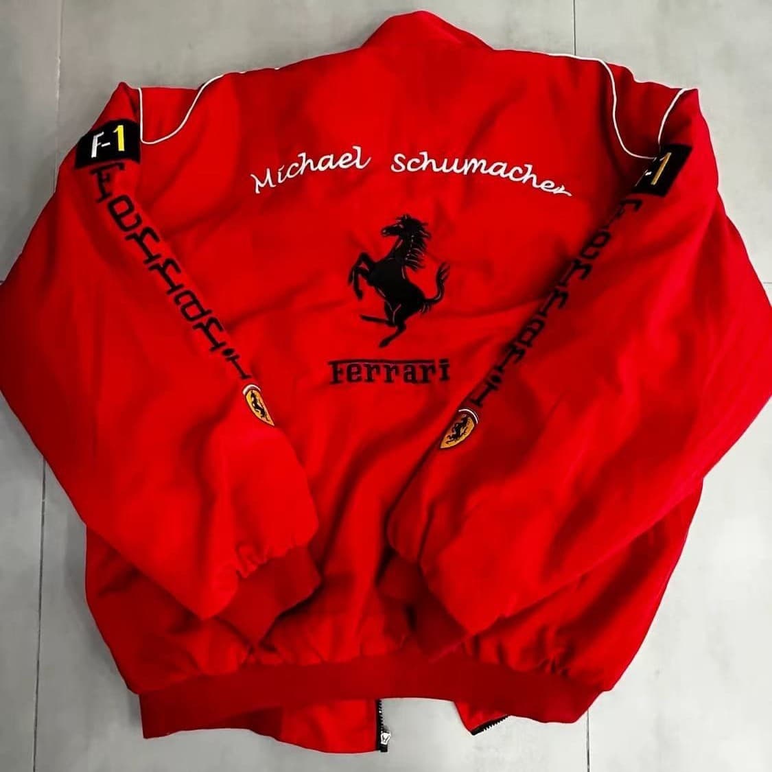 F1 racing suit embroidered jacket Amazon cross-border best-selling retro motorcycle riding suit and cotton jacket supports customization 5