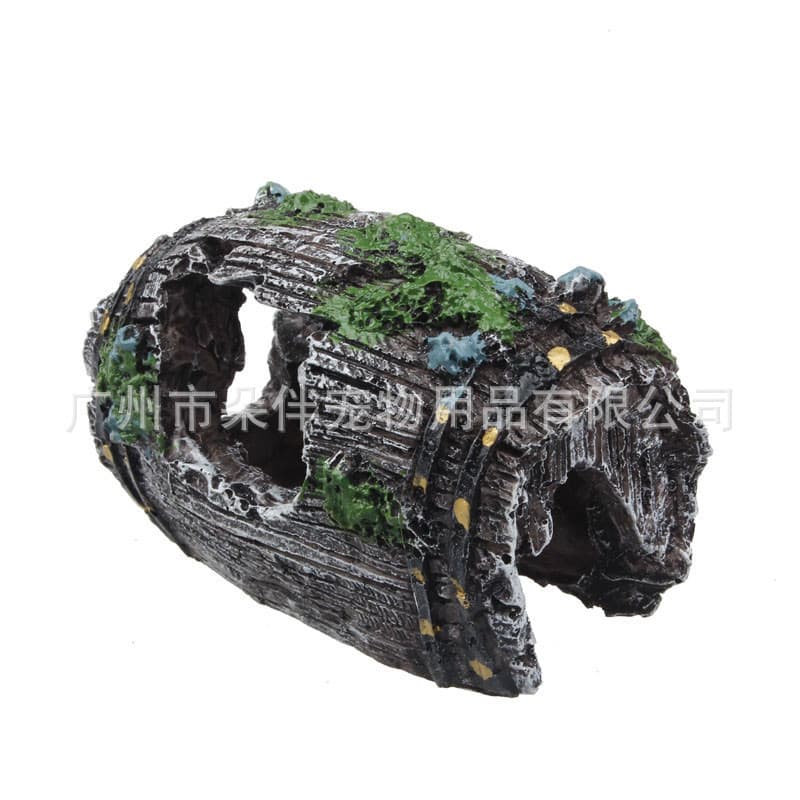 Manufacturer of aquarium equipment accessories, glass fish tank decoration and landscaping, resin crafts, 808 antique wine barrel 7