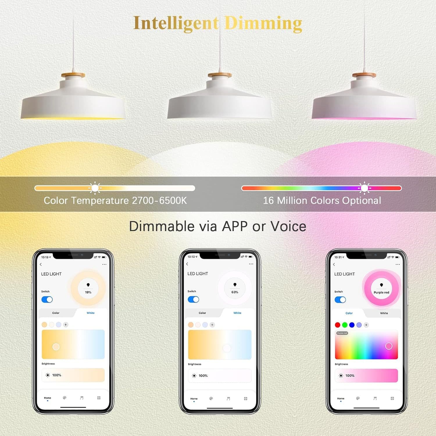 TUYA WIFI smart light bulb MR16/GU5.3 spotlight cabinet light AC/DC12V RGBCW bulb 4