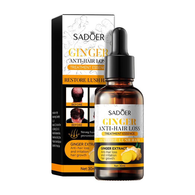 Full English hair care essential oil SADOER ginger shampoo anti-hair loss hair care essential oil cross-border foreign trade wholesale 7
