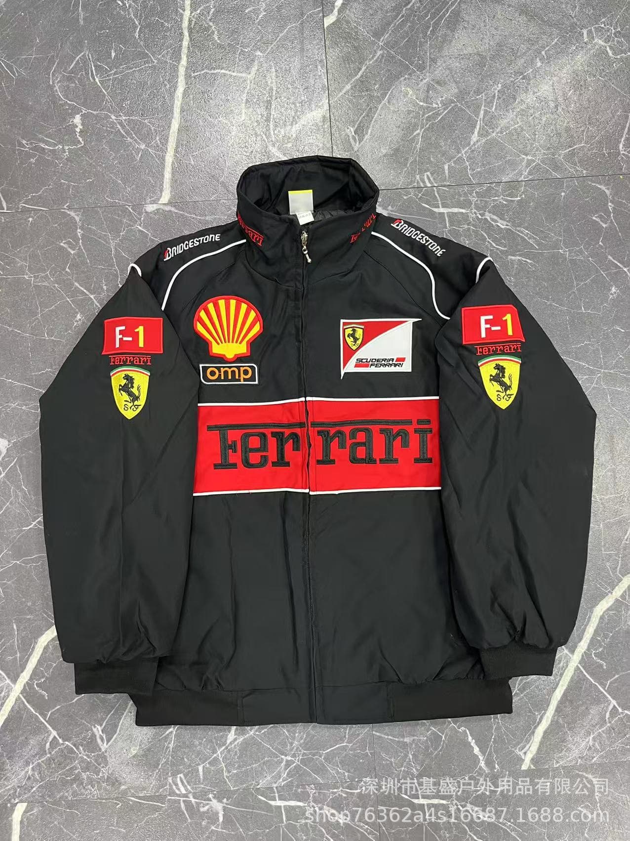 F1 racing suit embroidered F1 jacket retro motorcycle motorcycle riding suit baseball suit plus cotton jacket supports customization 7