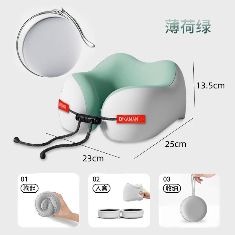 Manufacturer wholesale cross-border memory foam U-shaped pillow portable neck pillow airplane travel cervical neck pillow comfortable U-shaped pillow 9